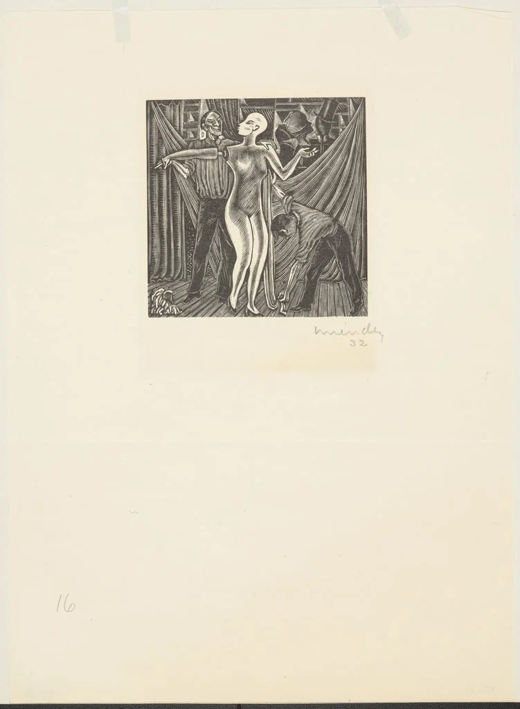 Untitled, by Leopoldo Méndez, ink, 1932