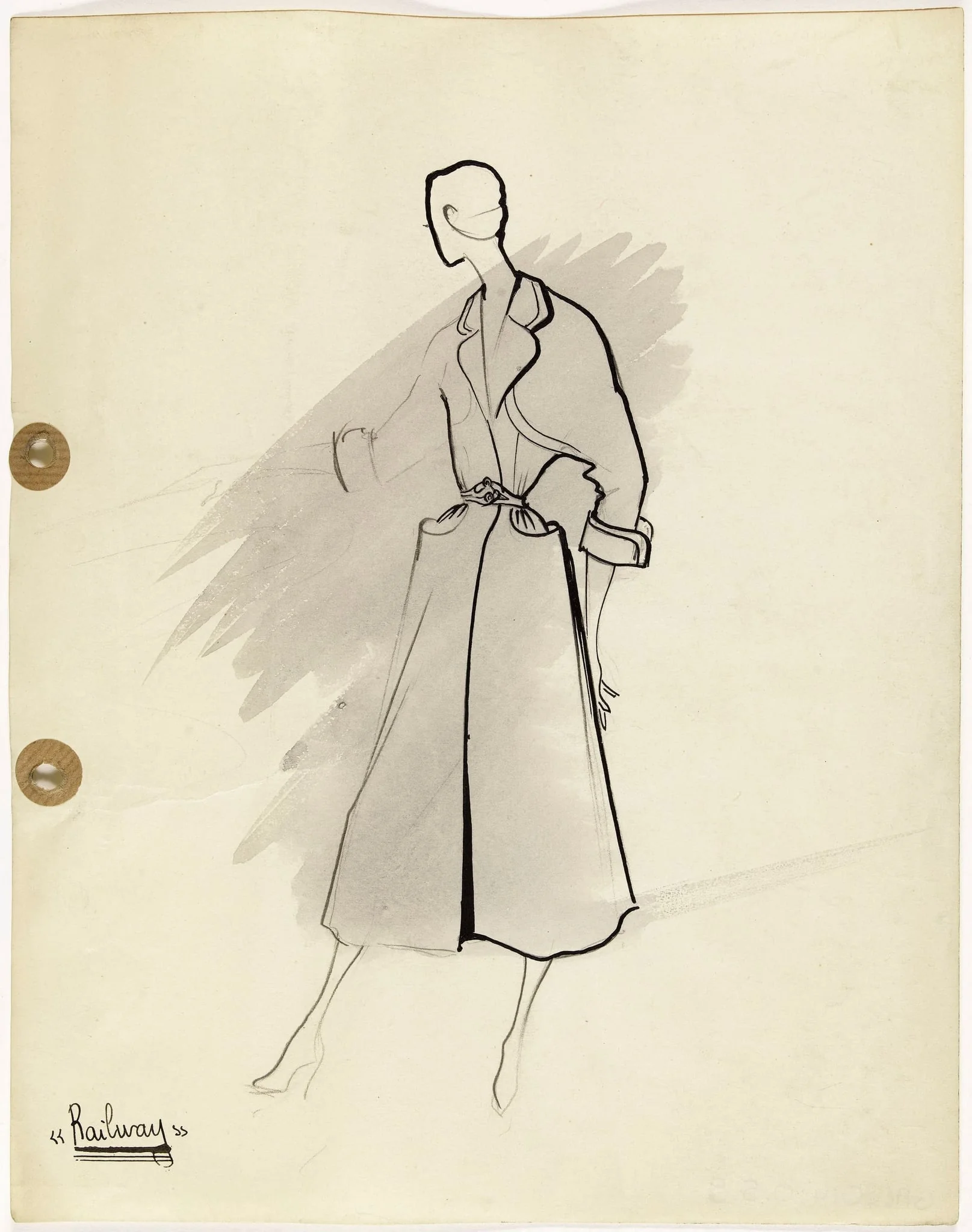 'Railway', by Carven, 1949