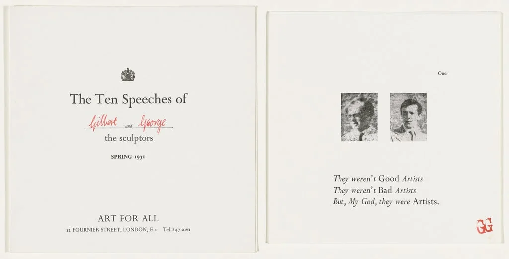 Untitled, by Gilbert Proesch, George Passmore Gilbert & George, 1971