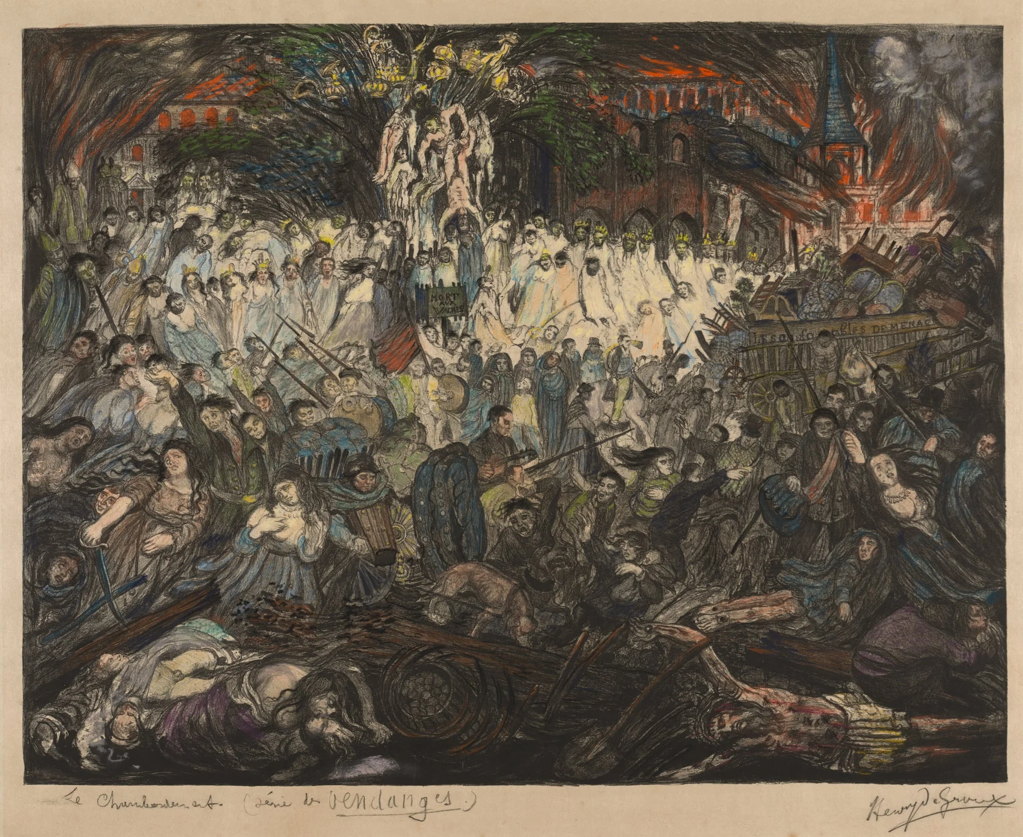 Harvests:  The Pillage, by Henri de Groux, 1894