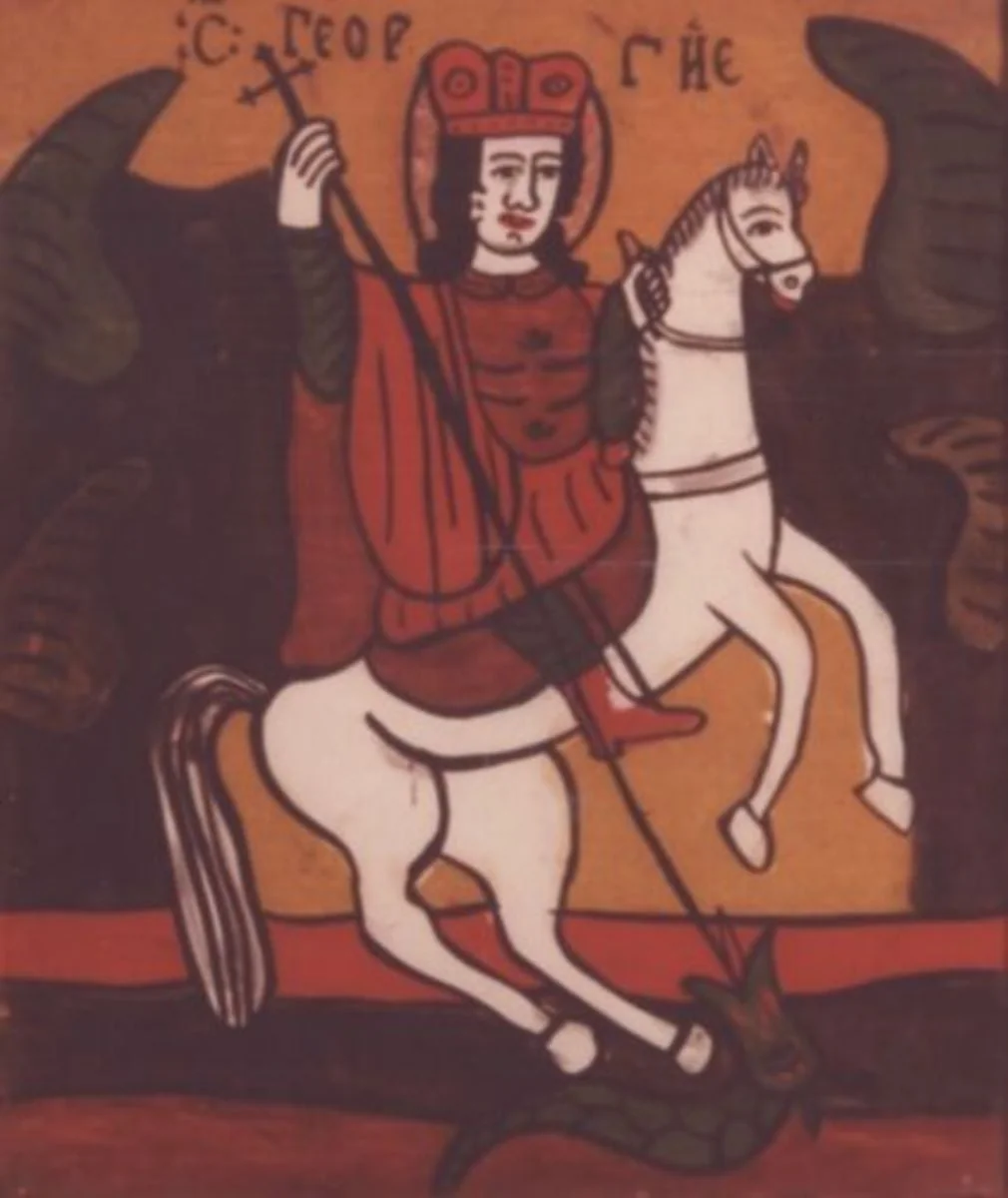 Sfântul Mare Mucenic Gheorghe, by Unknown, 1850