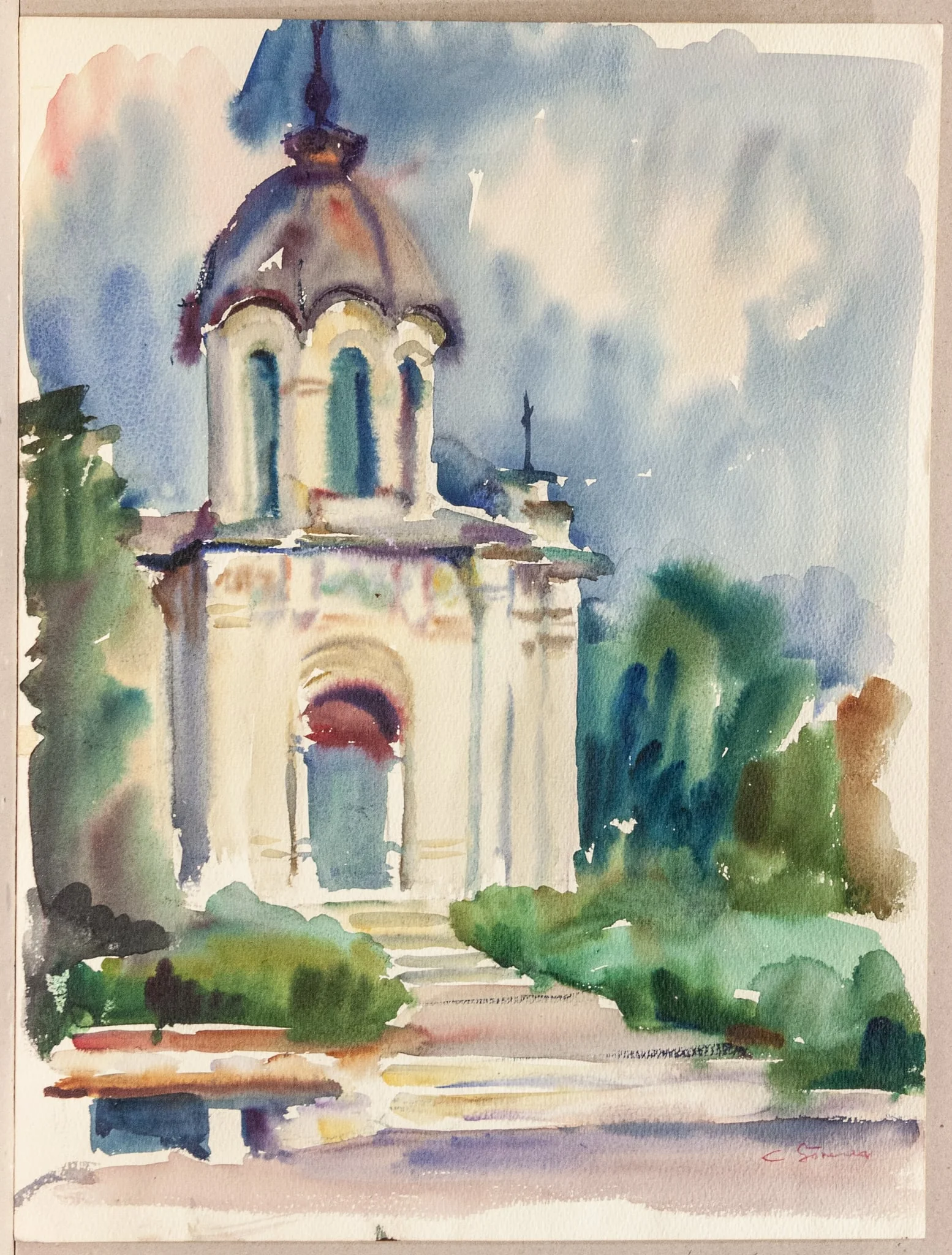 Mausoleul de la Grivița, by Constantin Găvenea, 1950