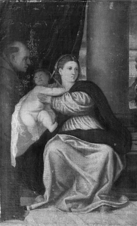 The Virgin and Child with St Francis