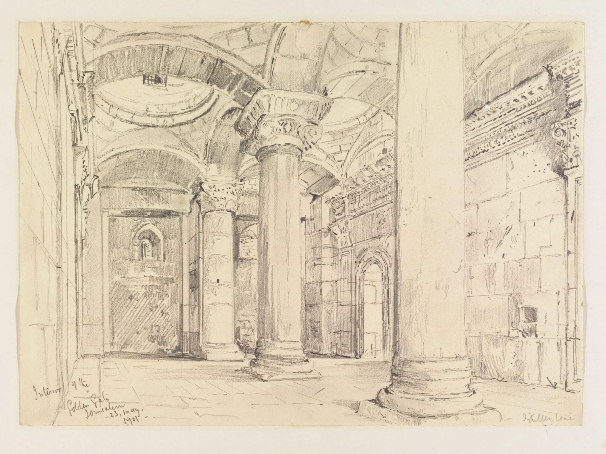 Interior of the Golden Gate Jerusalem
