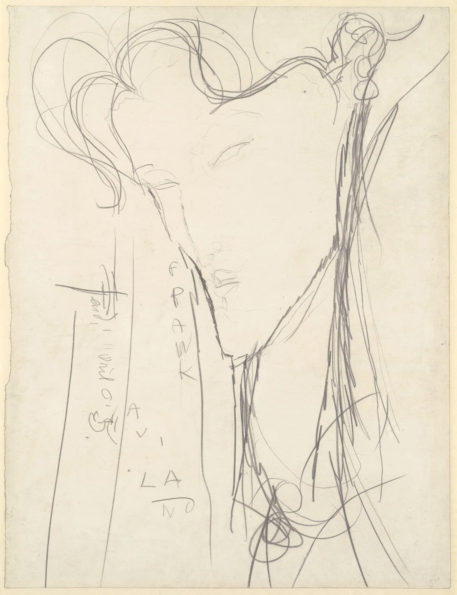 Frank Burty Haviland, by Amedeo Modigliani, graphite, 1915