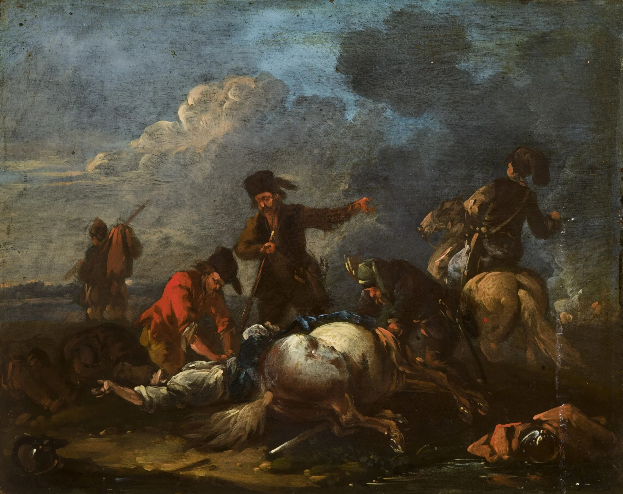 Robber, by August Querfurt, oil, 1738