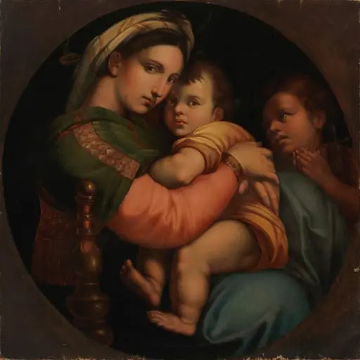 Madonna della Sedia, kopio Rafaelin (Raffaello Sanzio) mukaan