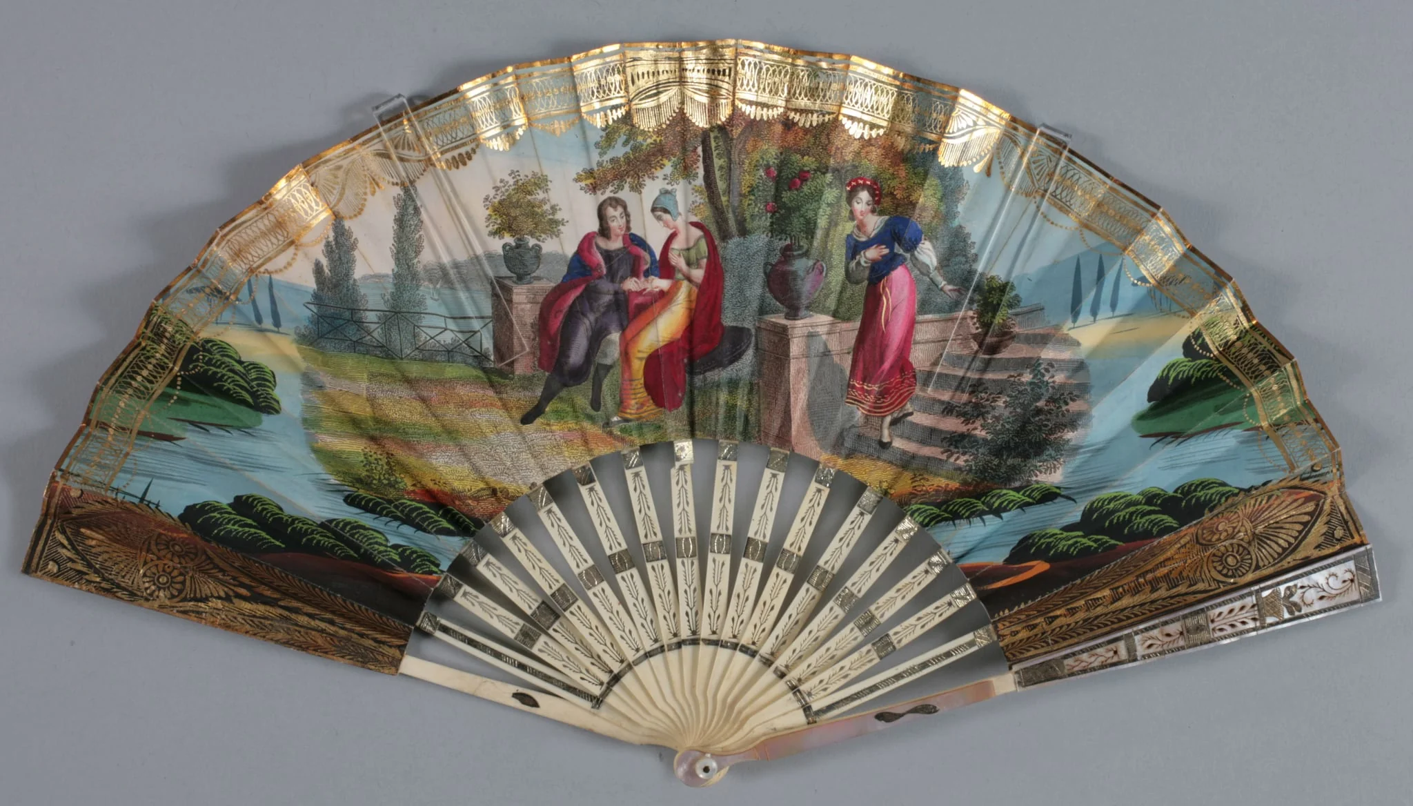 Eventail plié, by A. Rodien, unspecified, 1830
