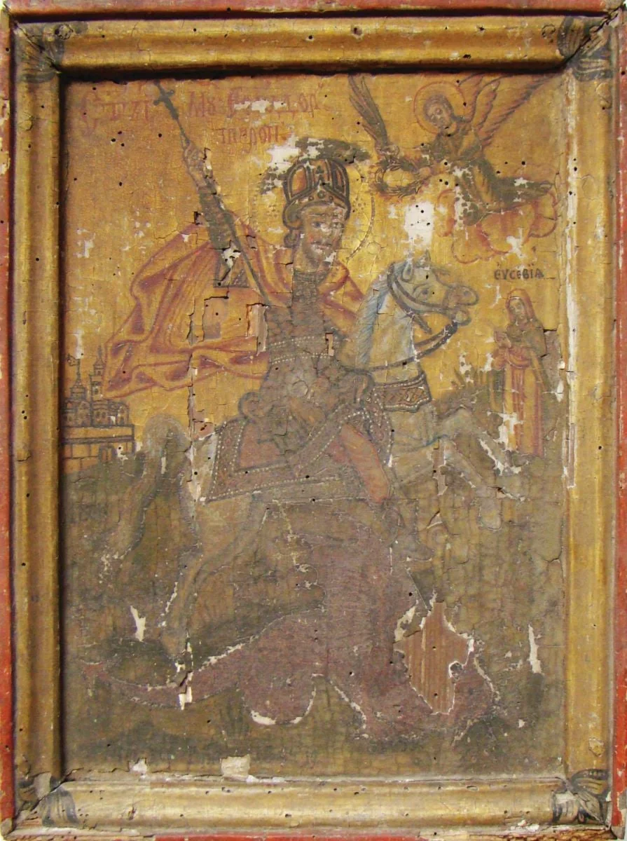 Sf. Teodor Tiron, by Vasile Munteanu din Săliște, 1808