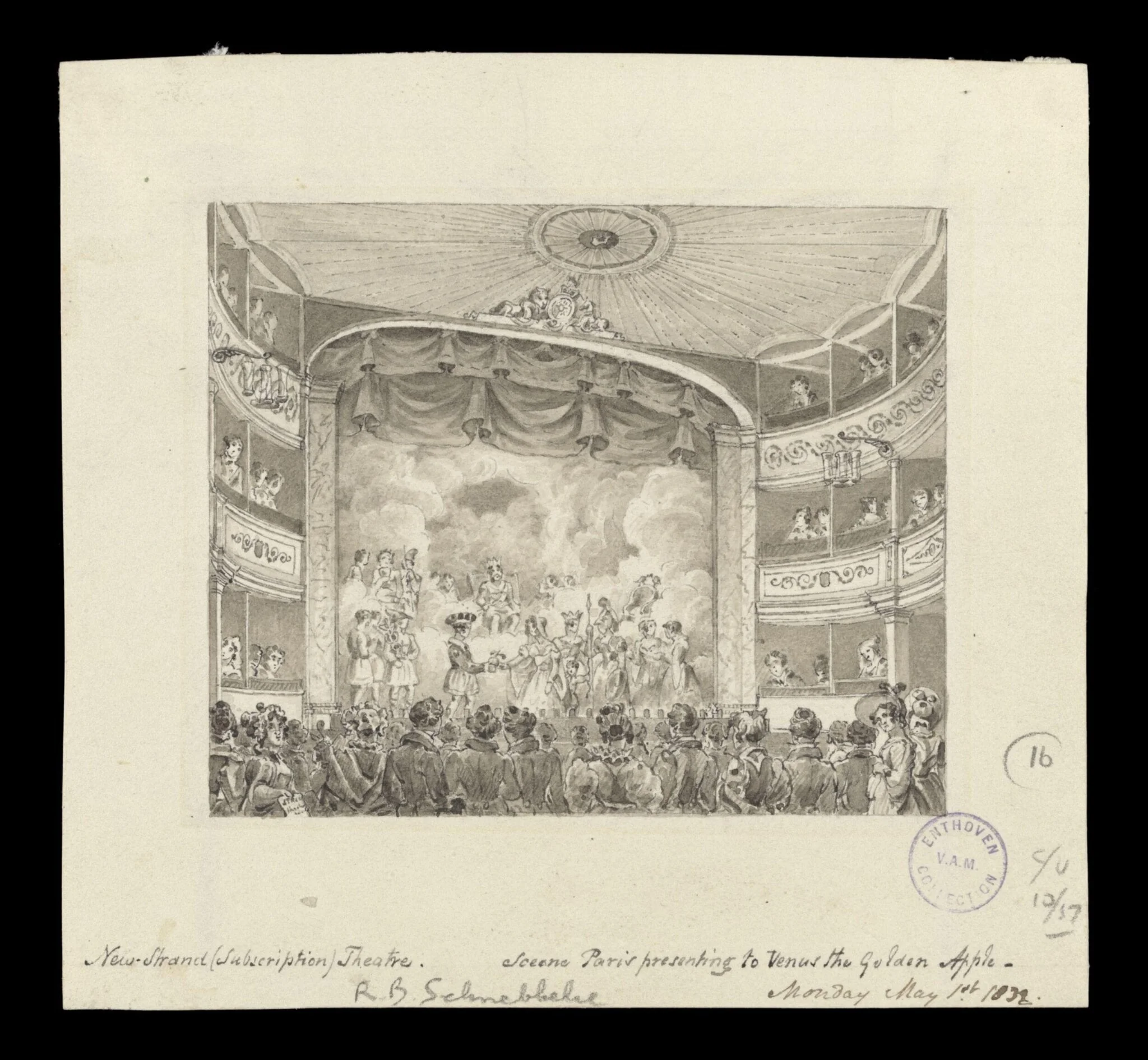 Drawing of the New Strand Theatre
