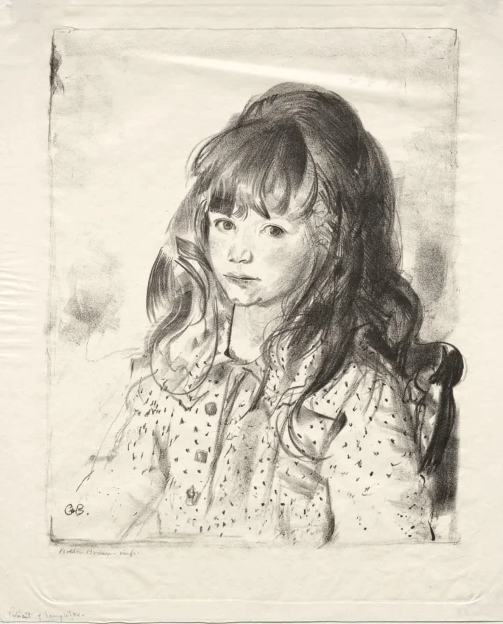 Anne in a Spotted Dress, by George Bellows, 1921