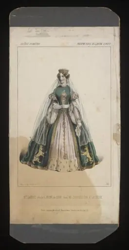 Mlle. Lavoye role de la Reine de Leon dans ne touchez pas a la reine