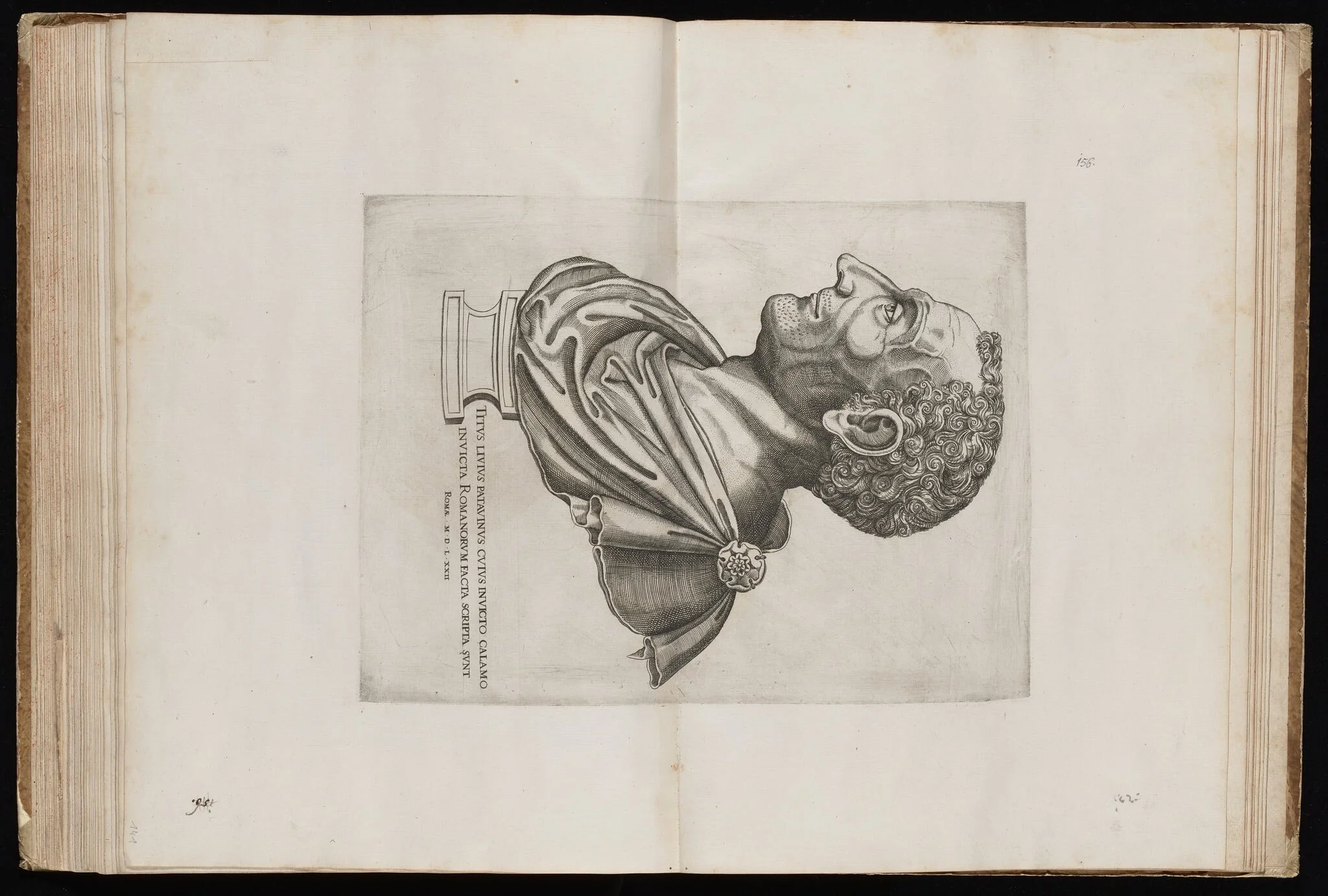 Bust of Livy, by Italian 16th Century, ink, 1572