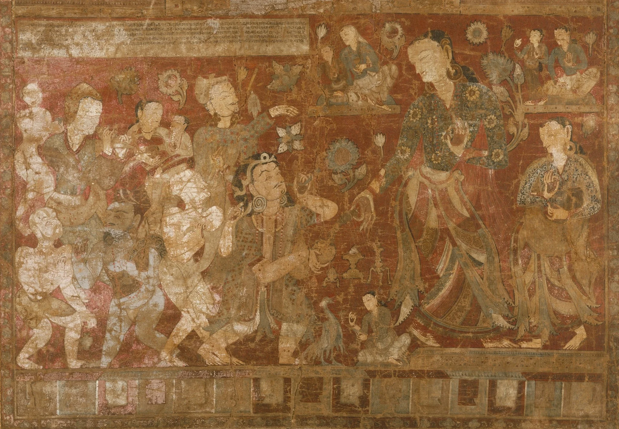 The Mahasiddha (Great Adept) Vanaratna (1384-1468) Receiving Abhishekha (Initiation) from Sita Tara (White Tara)