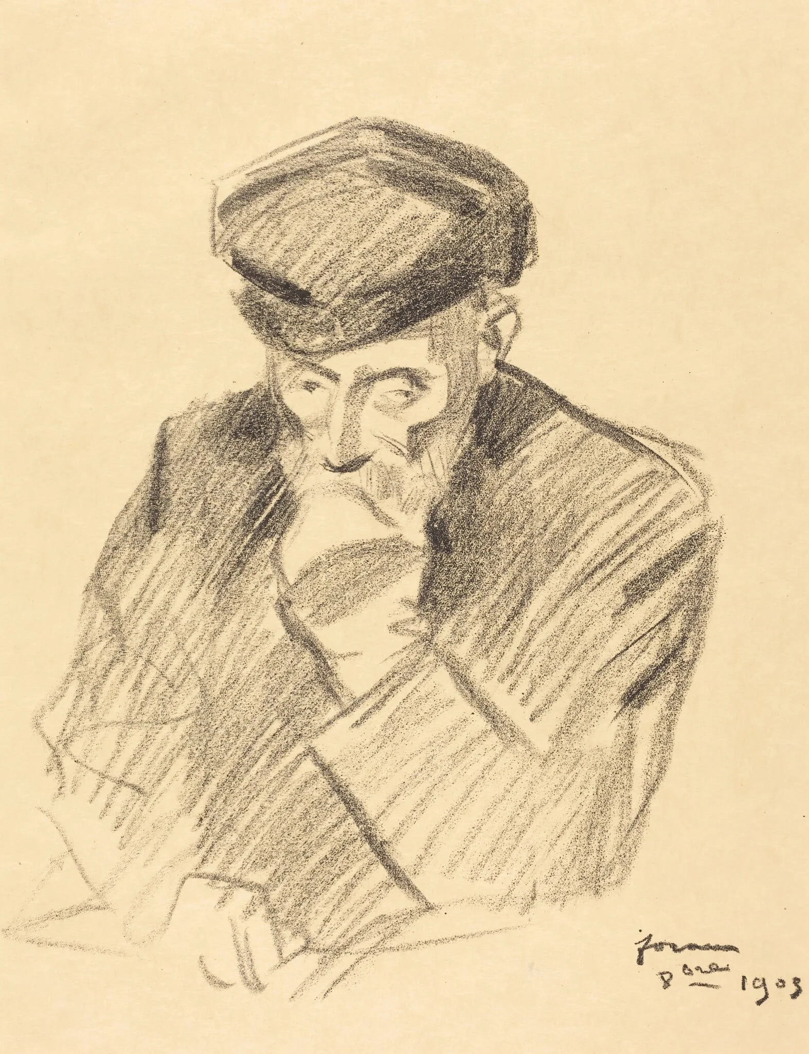 Portrait de Renoir (4e planche) (Portrait of Renoir) (fourth plate)