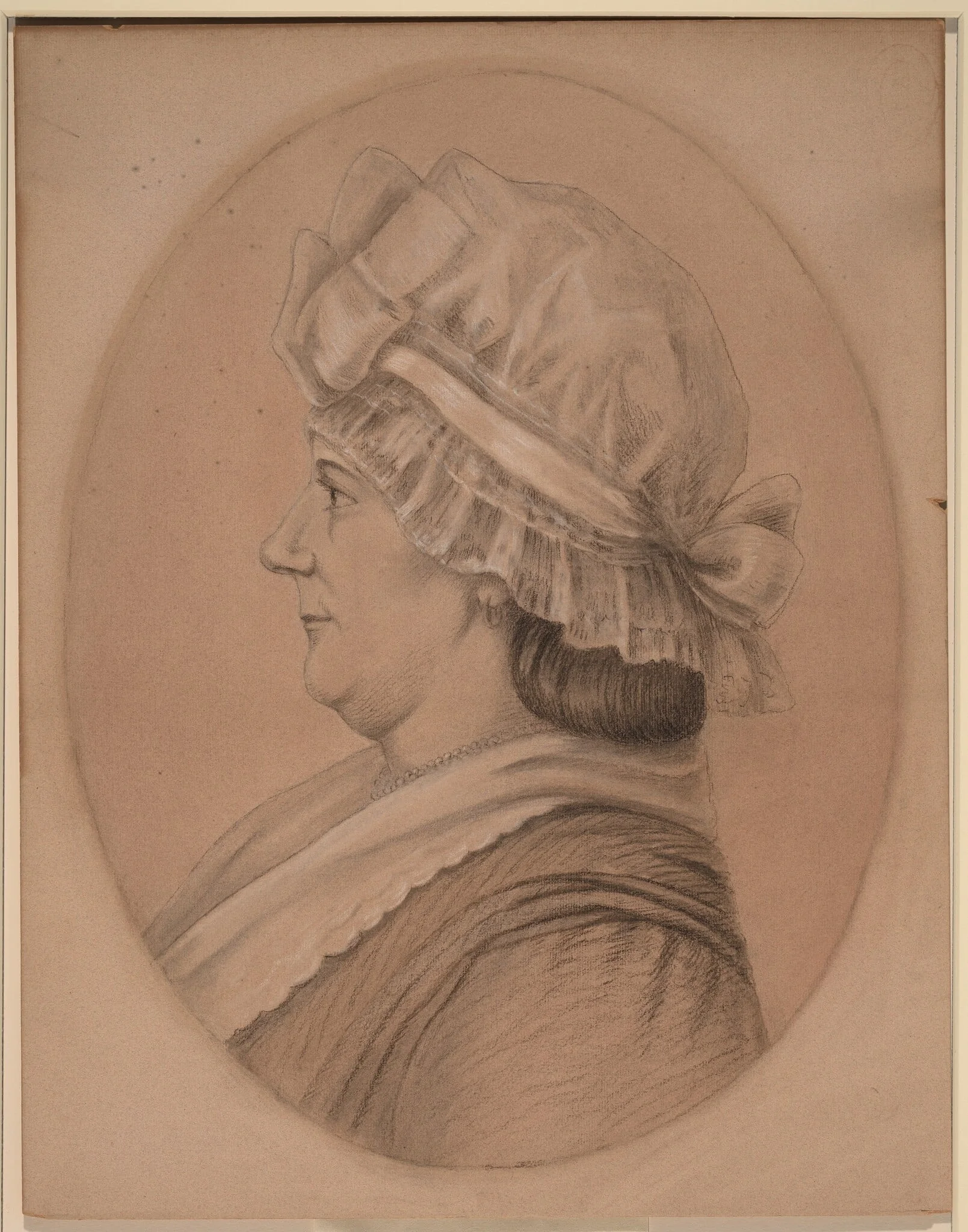 Elizabeth Marius Kemper, by American 19th Century, chalk, 1801