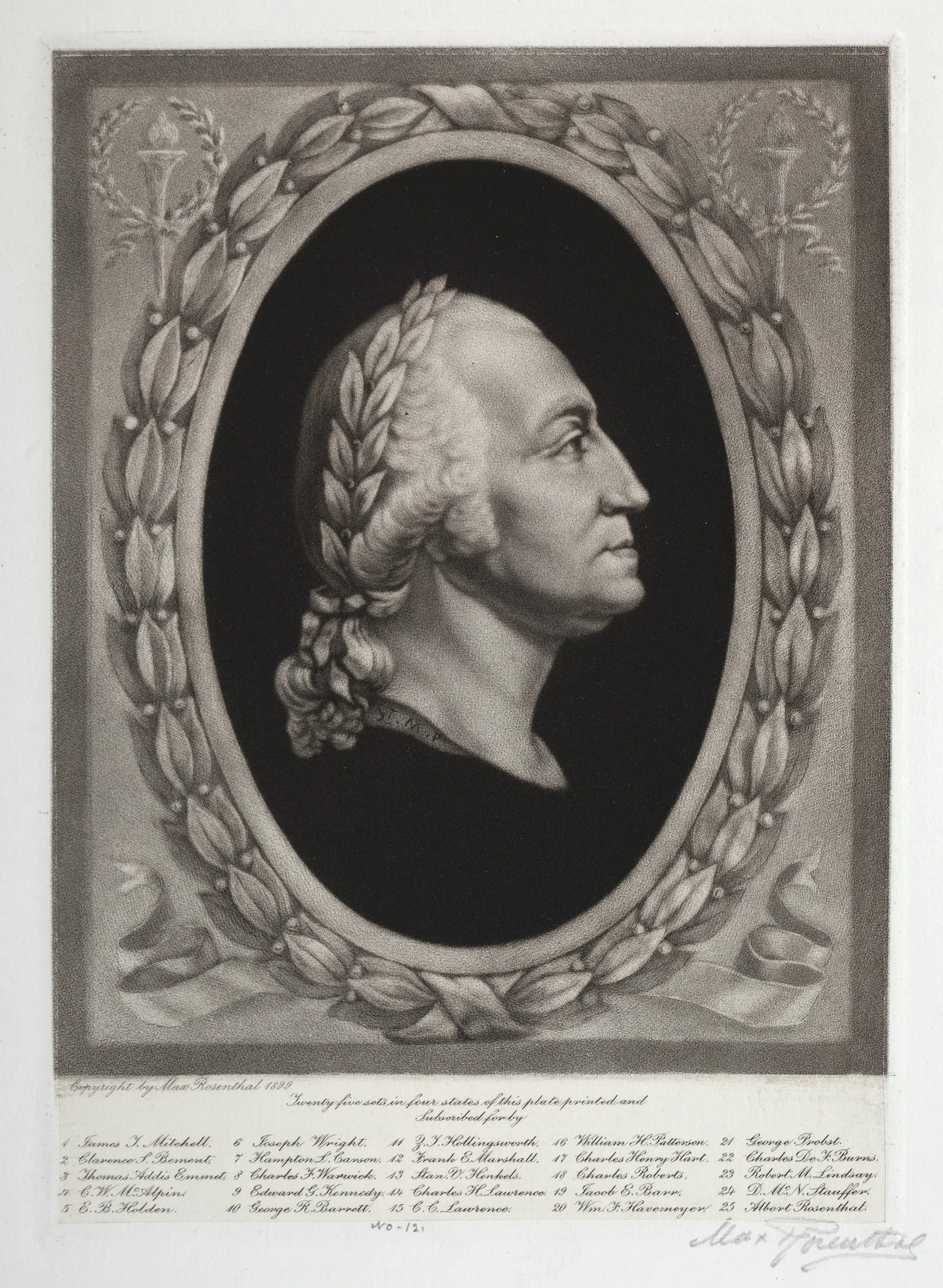 George Washington, by Max Rosenthal, 1899