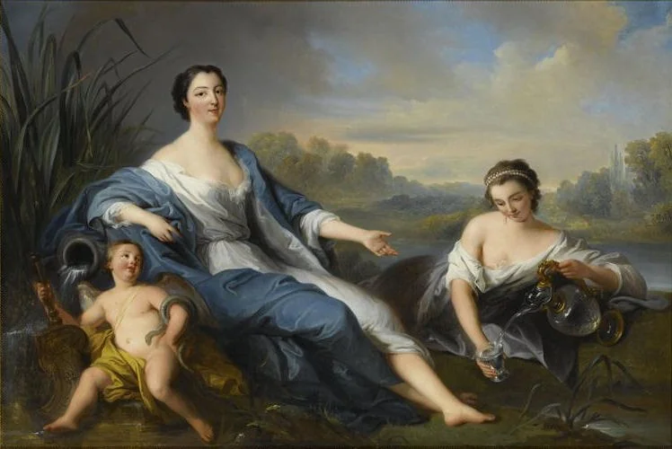 Marie-Anne de Bourbon-Condé, Mademoiselle de Clermont, by Aimée Brune-Pagès, oil, 1837