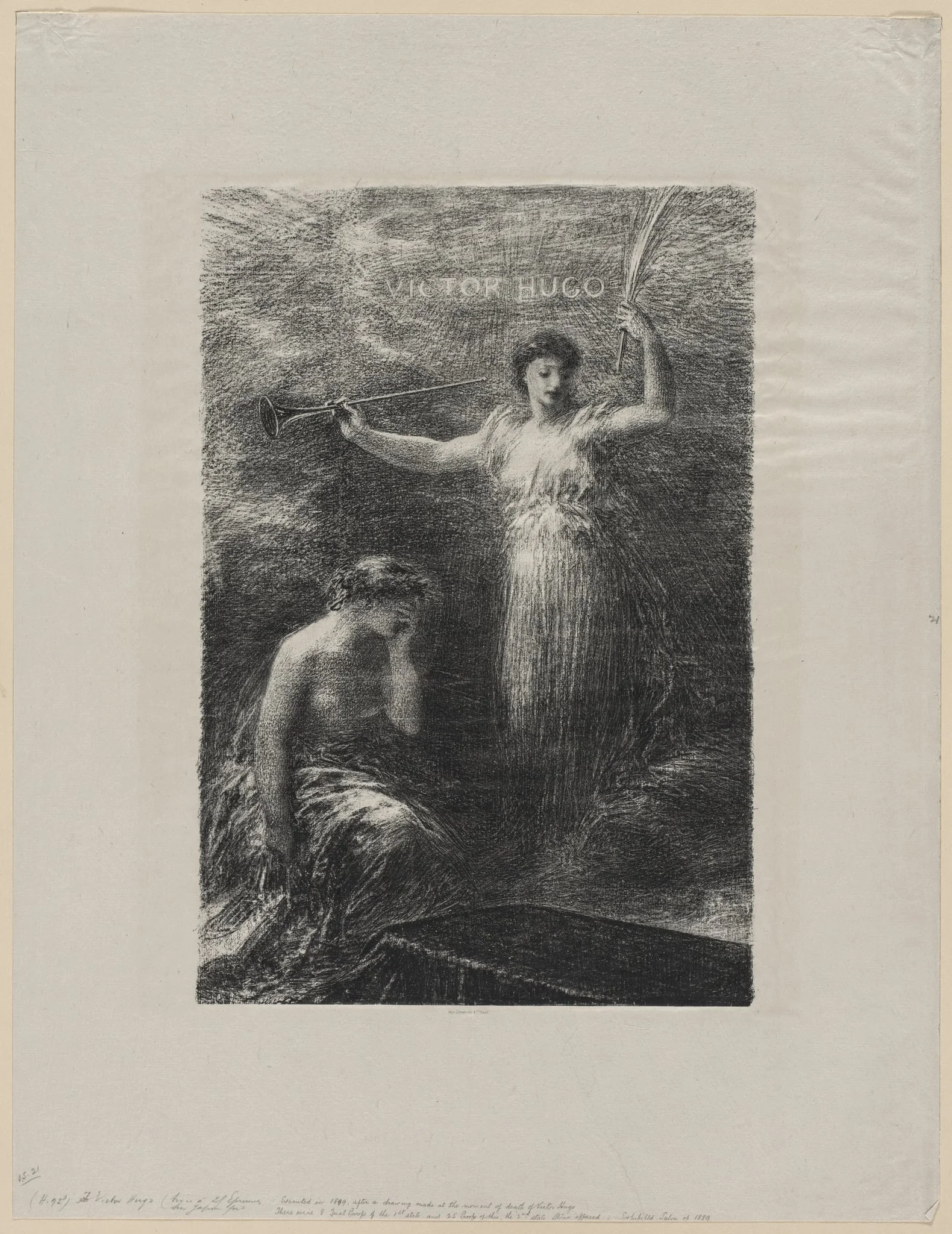À Victor Hugo, by Henri Fantin-Latour, 1889