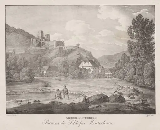Nieder-oesterreich, Ruinen des Schlosses Hinterhaus