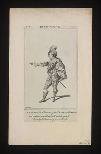 Mr. Lewis in the character of the Prince of Wales