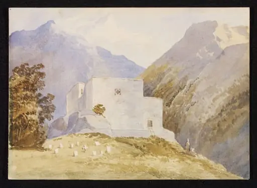 Church of Nestorian Christians  Cochanez  Kurdistan  the seat of their Patriarchabout 1850