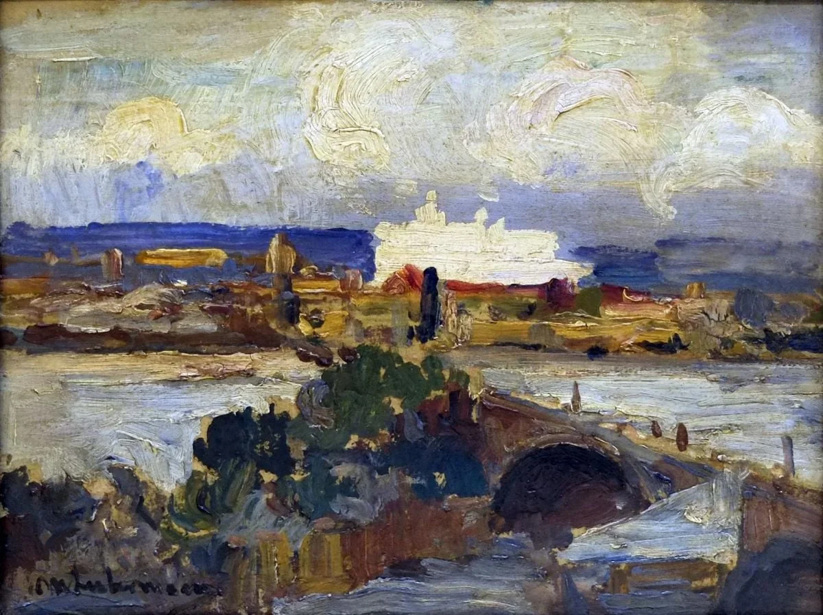 Peisaj (Vedere din Roma?), by Max Liebermann, unspecified