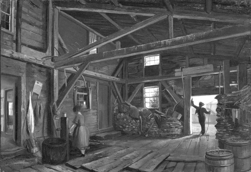 Woodshed Interior