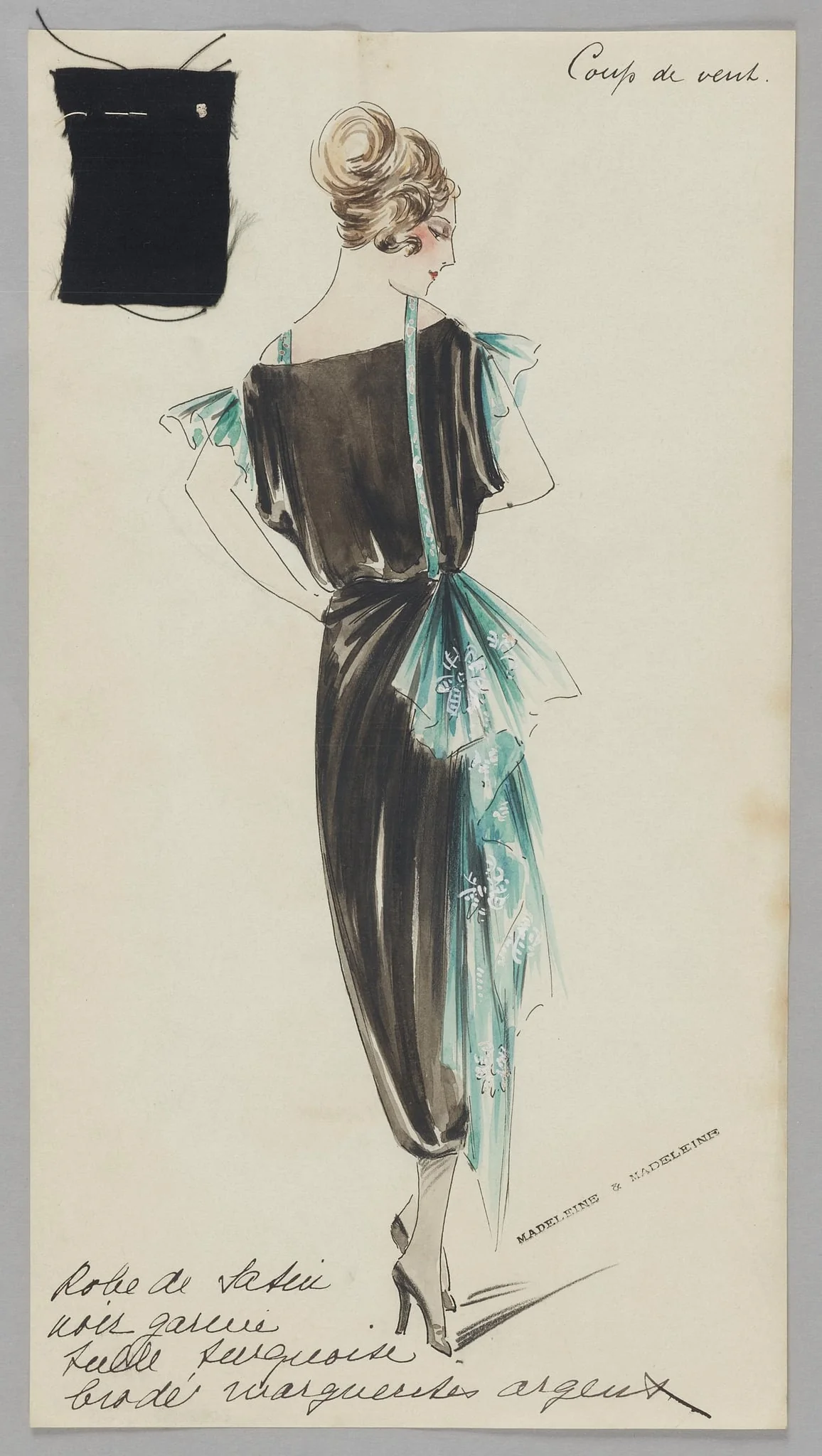 Coup de vent, by Madeleine & Madeleine, 1924