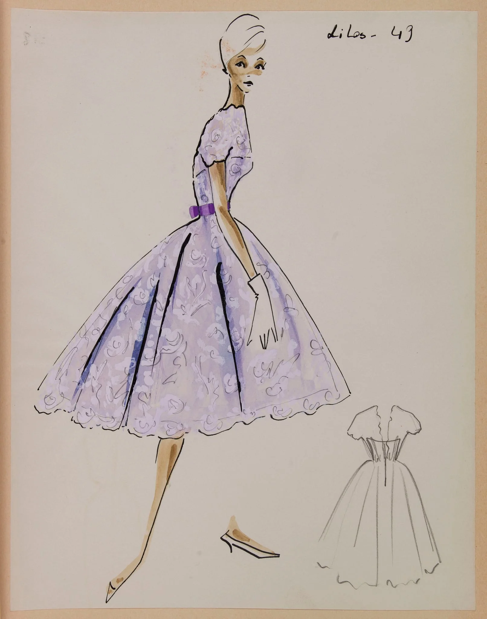 Lilas, by Carven, 1958