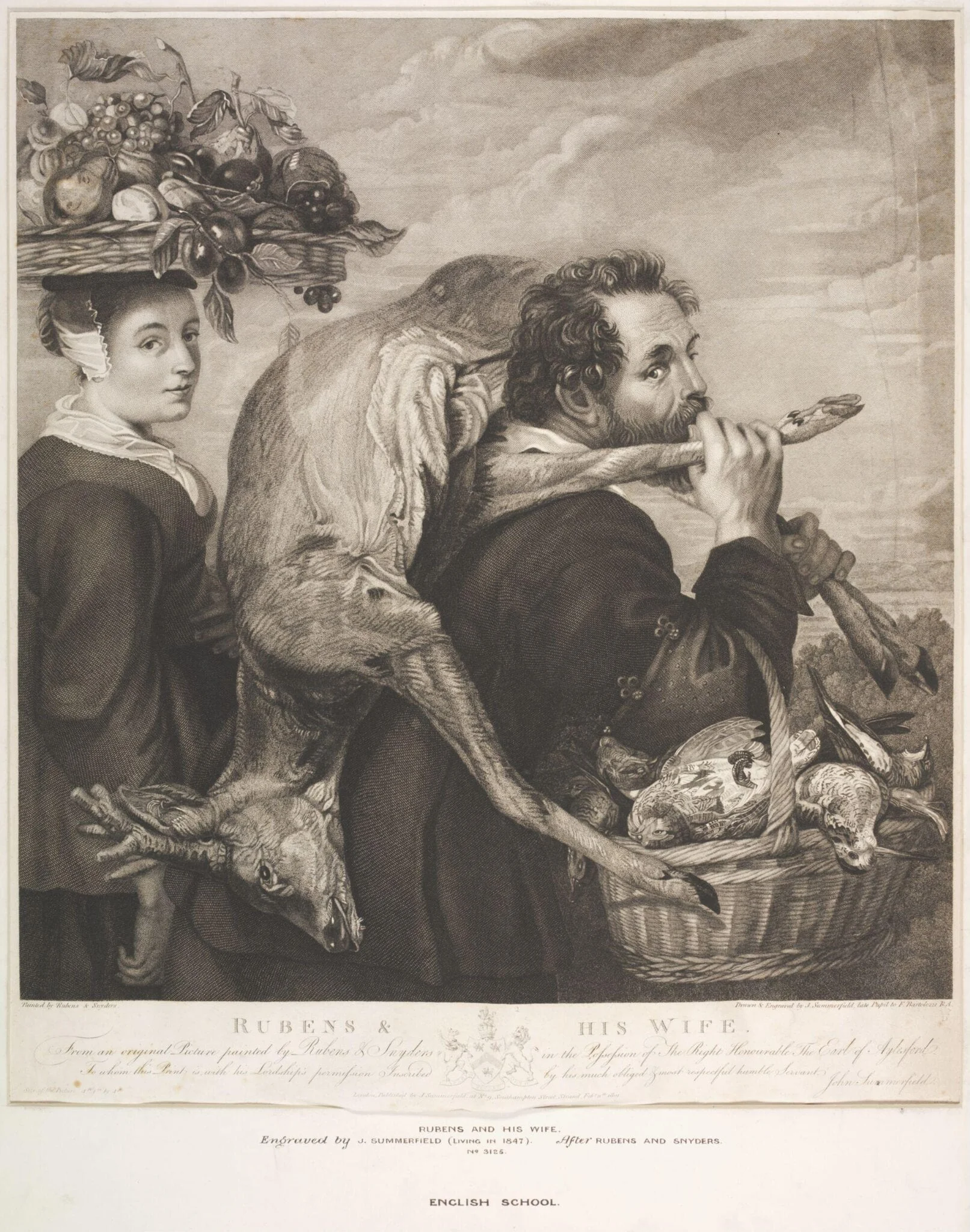 Rubens and his Wife, by John Summerfield, 1850