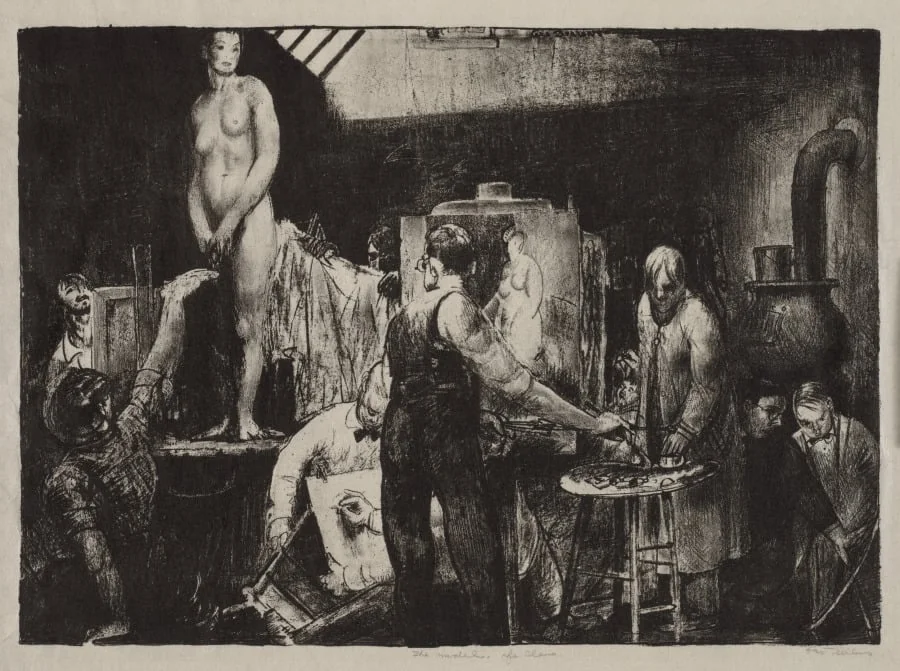 "The Life Class", by George Bellows, 1916