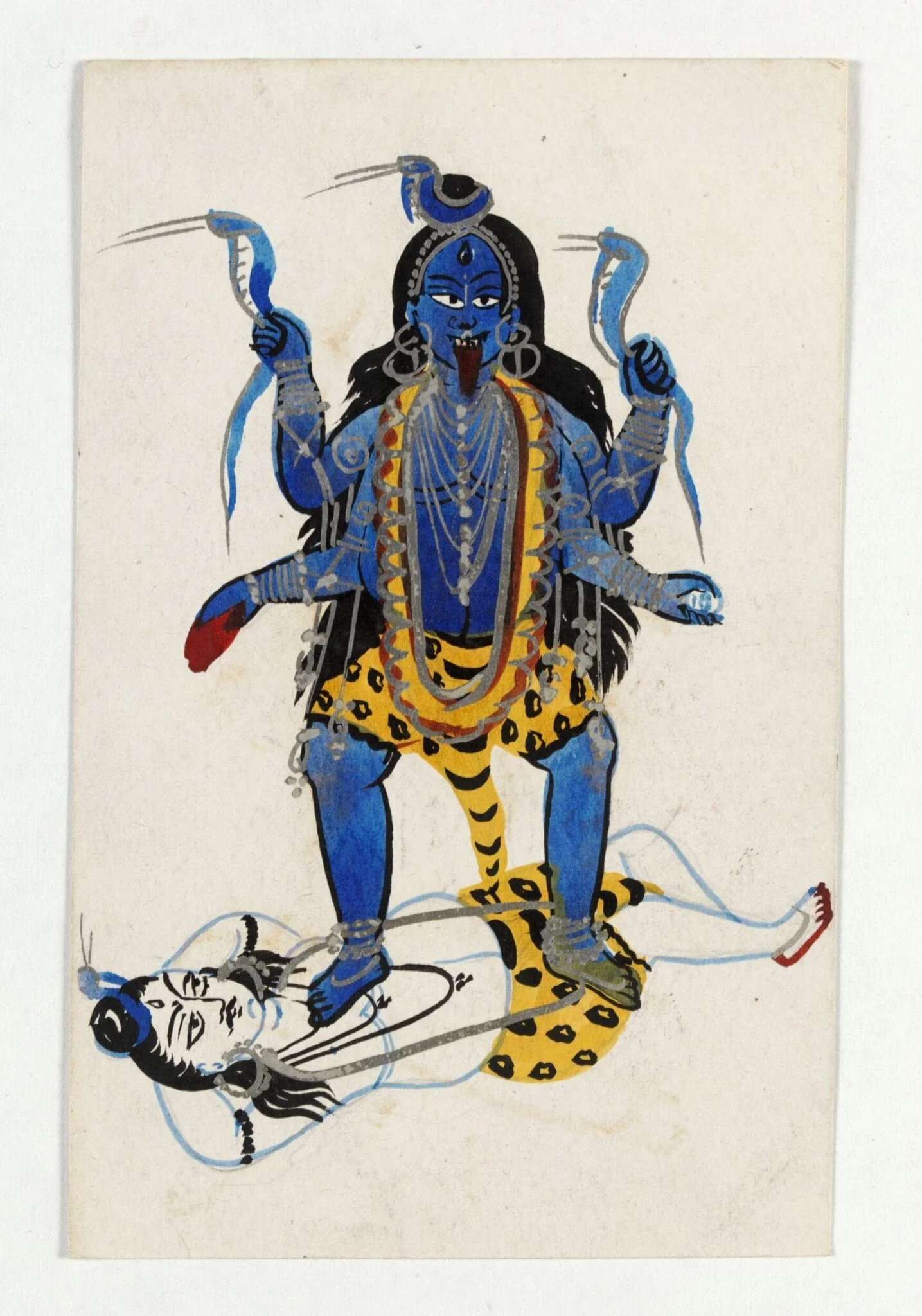 Tara and Shiva, by Unknown, paint, 1890