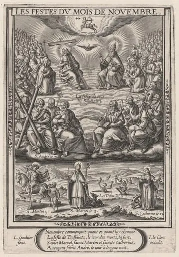Les Festes du mois de November (November: All Saints)