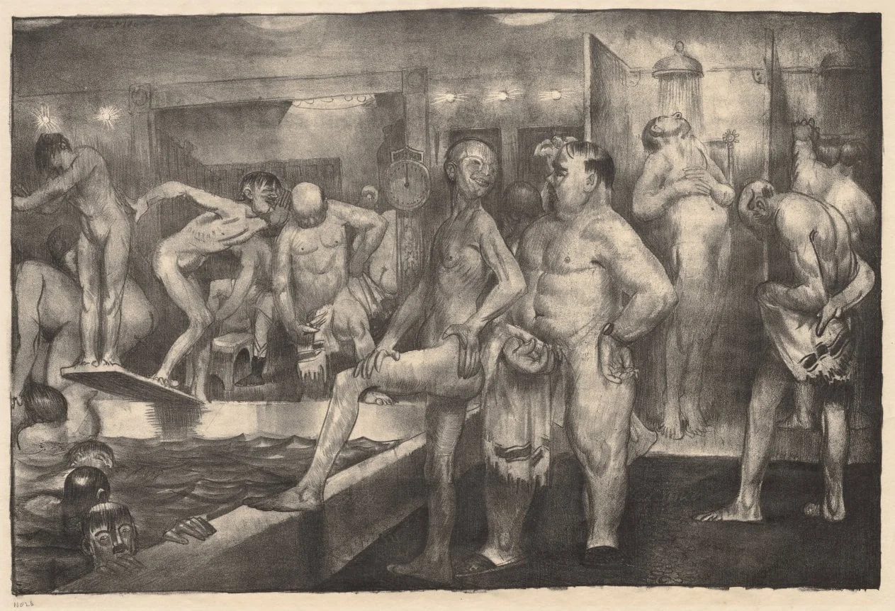 The Shower-bath, by George Bellows, 1917
