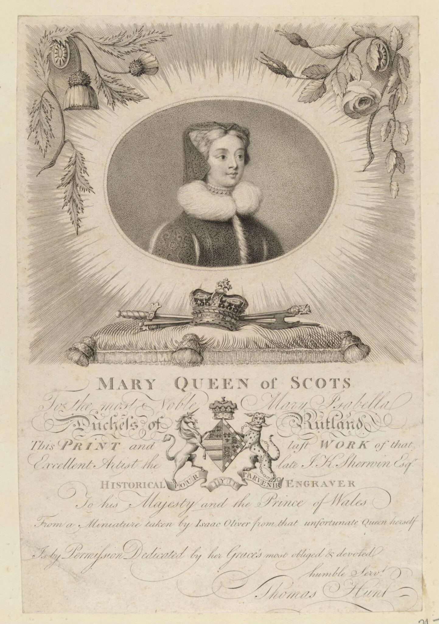 H Beard Print Collection, by John Keyse Sherwin, 1750