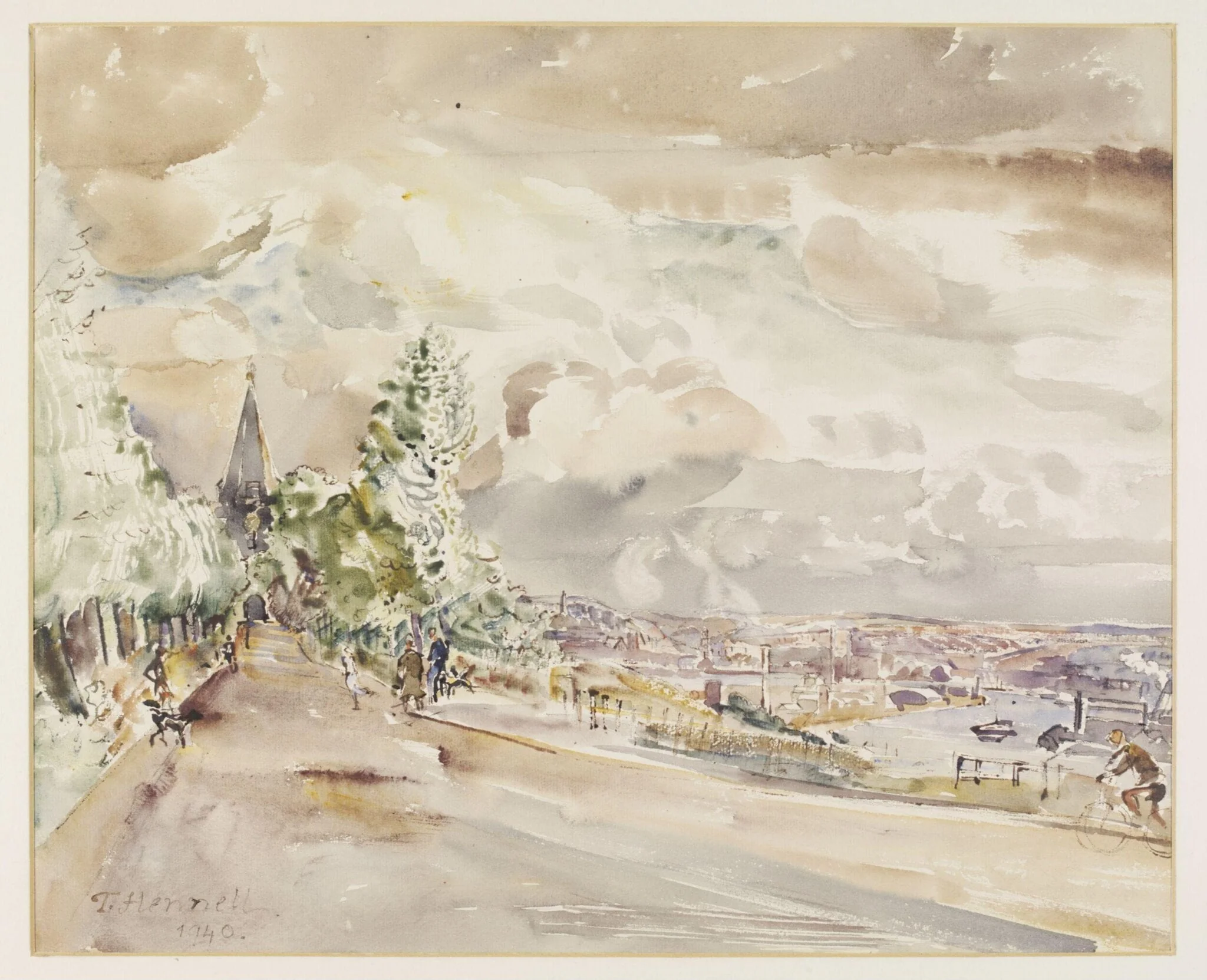 View of the Medway and part of Chatham from Frindsbury