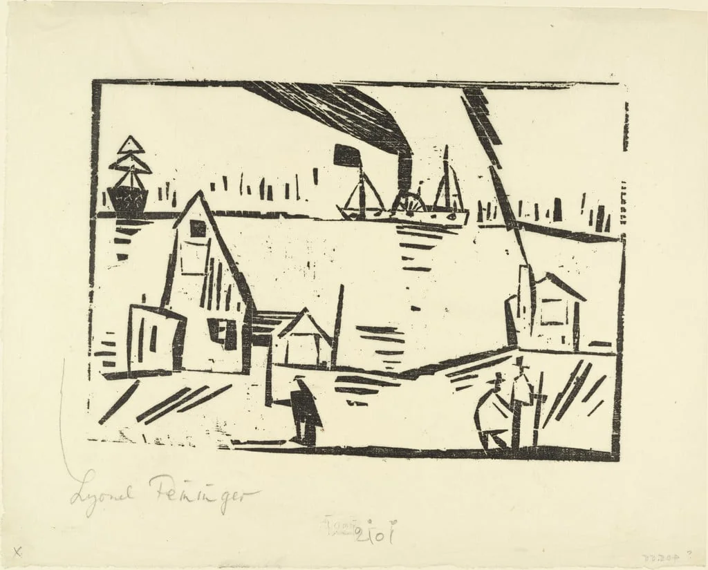 Untitled, by Lyonel Feininger, ink, 1921