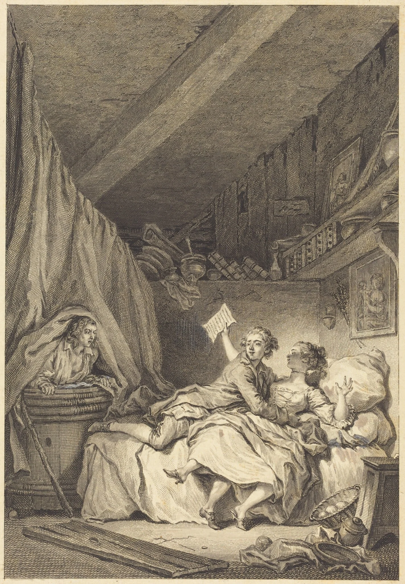 Le savetier, by Jean Dambrun, ink, 1774