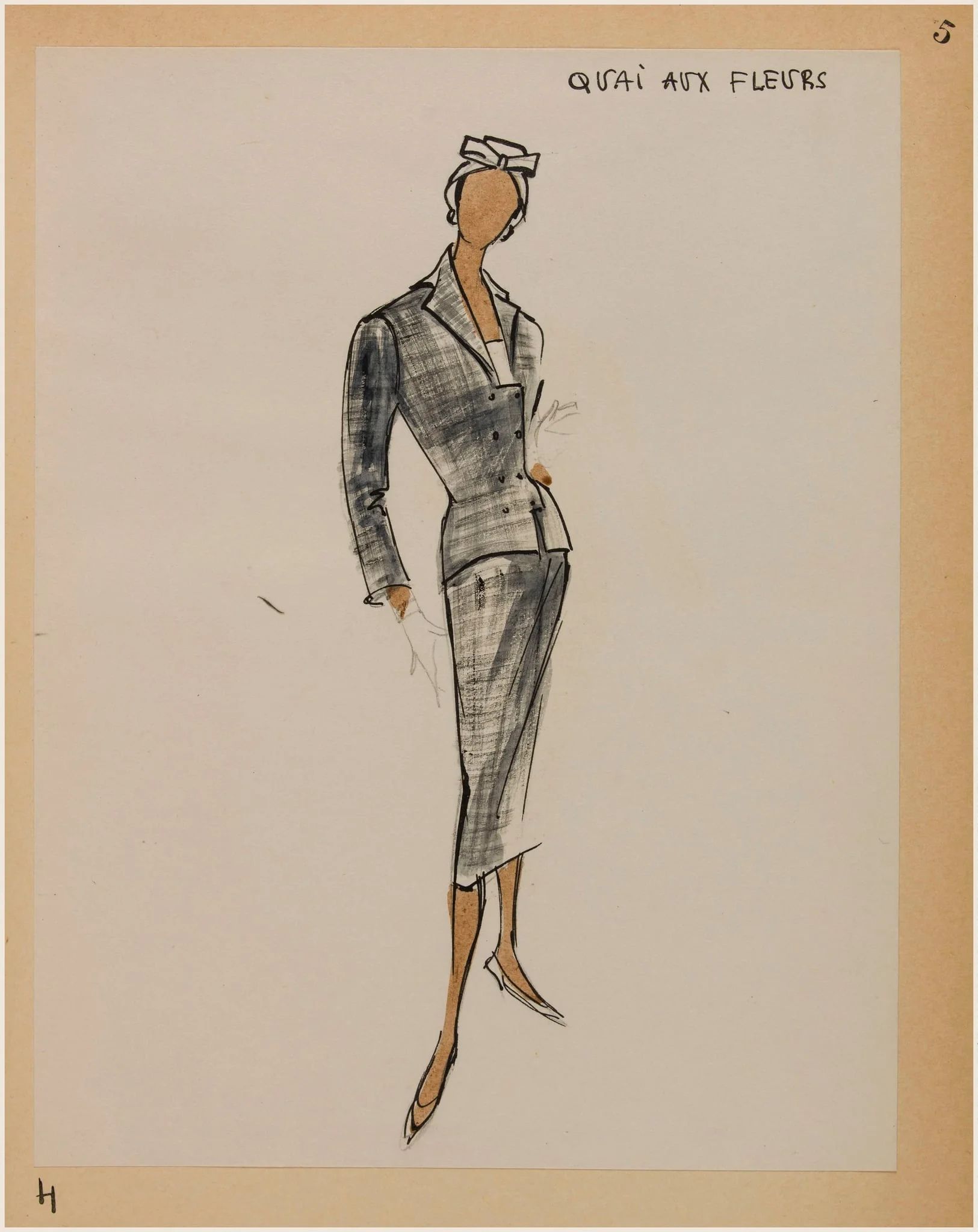 Quai aux fleurs, by Carven, 1956