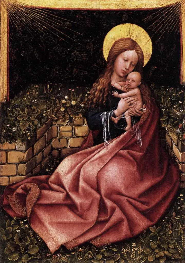 Madonna by a Grassy Bank