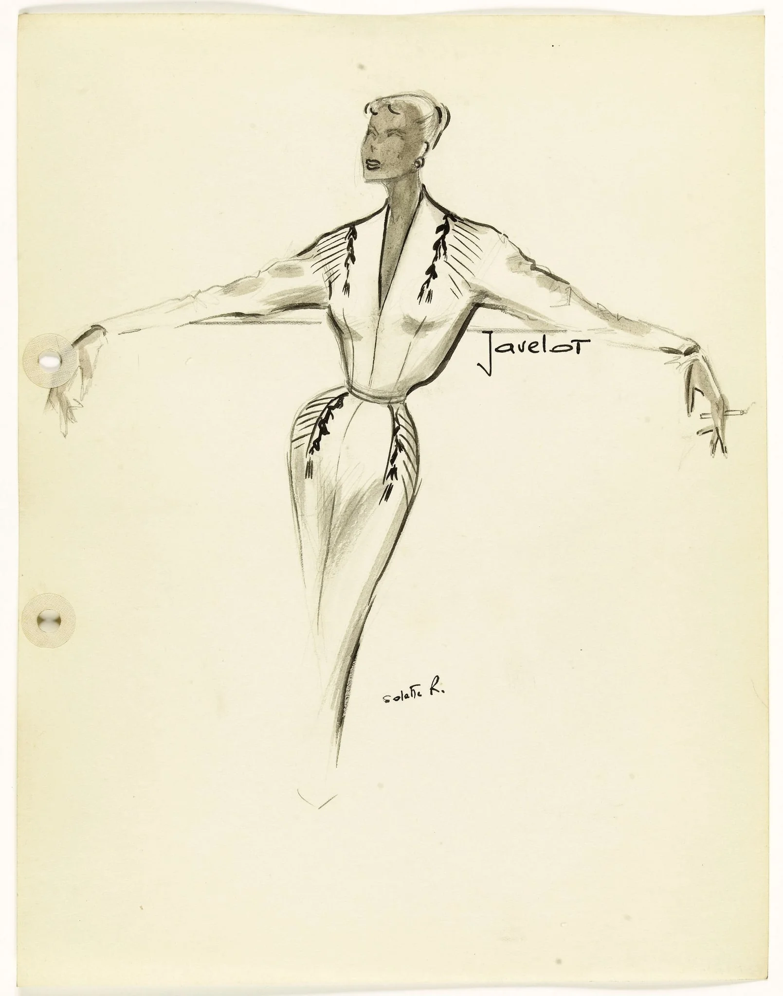 'Javelot', by Marie-Louise Carven, 1951