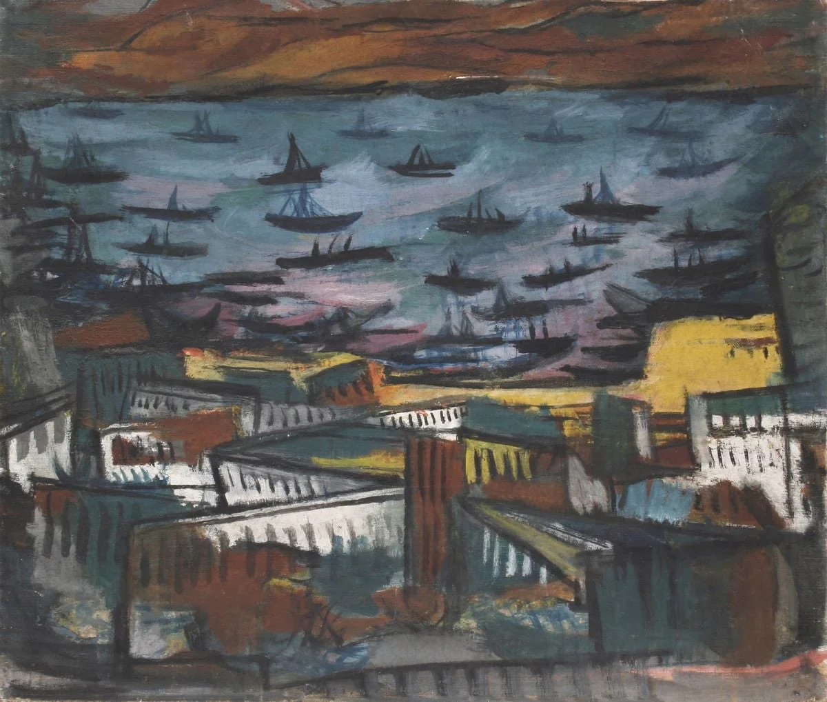 Portul Amalfi, by Marcel Iancu, 1949