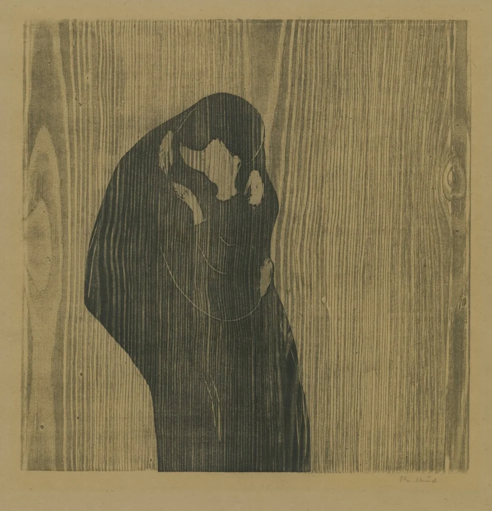 Untitled, by Edvard Munch, ink, 1900