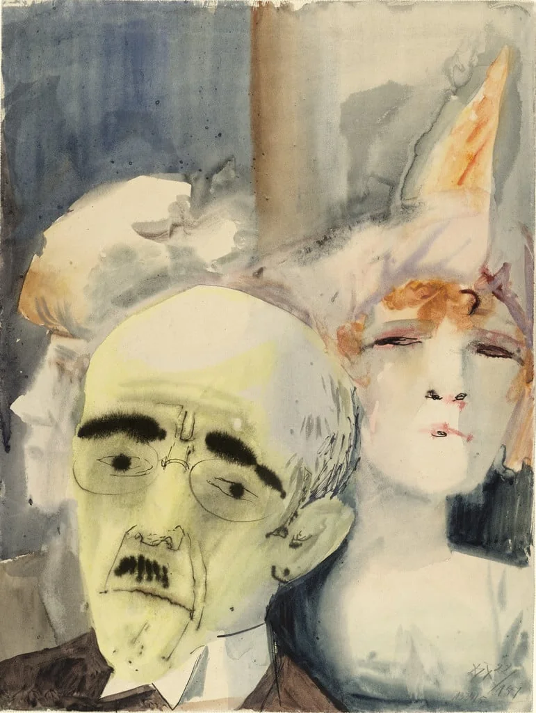 Untitled, by Otto Dix, watercolor, 1922