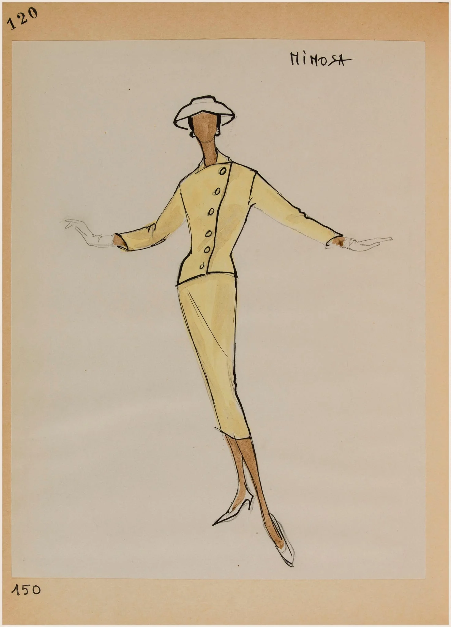 Mimosa, by Carven, 1956