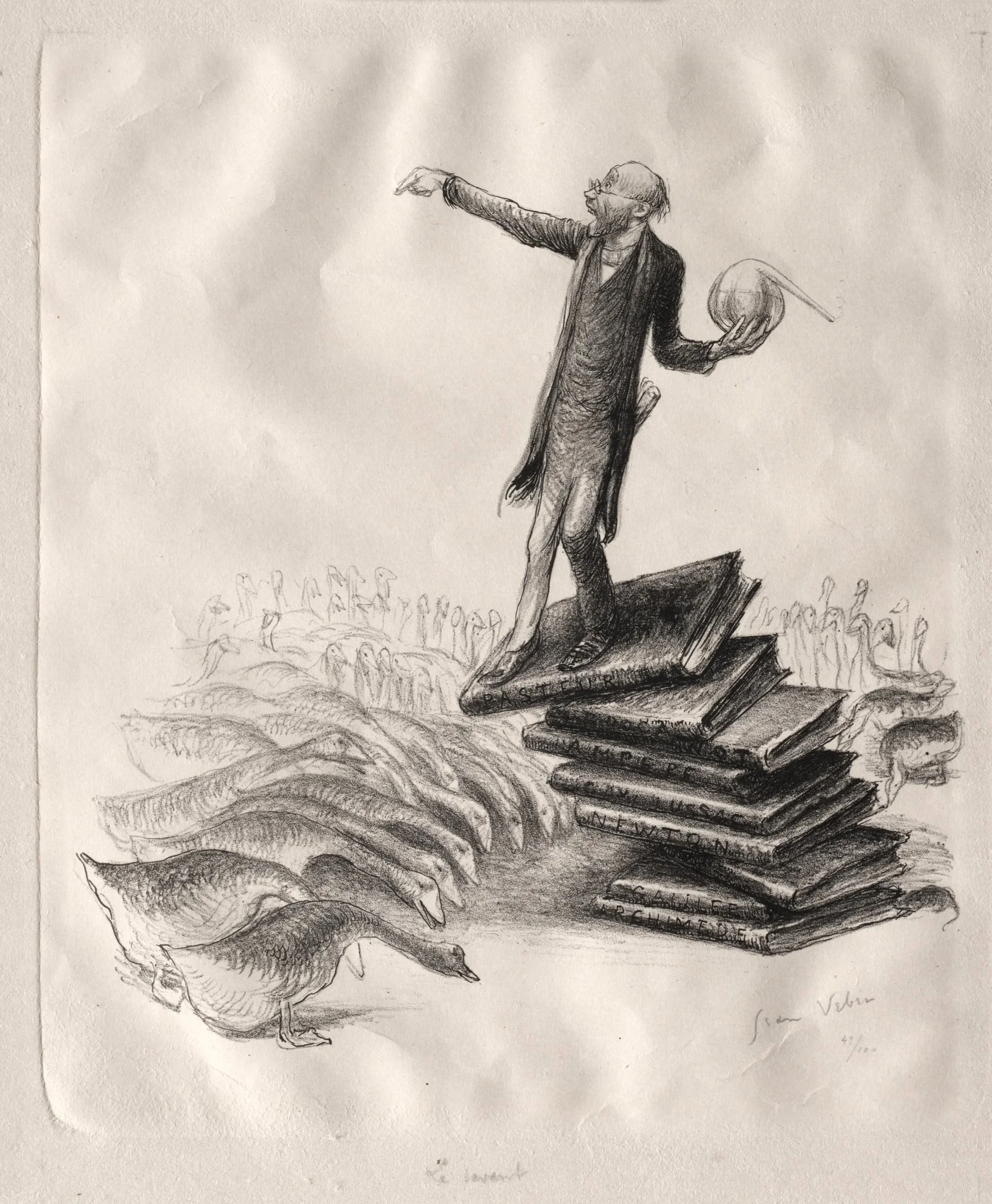 The Savant, by Jean Veber, 1906
