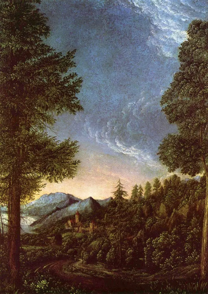 Landscape of Danube near Regensburg