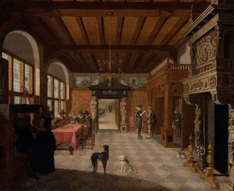 Interior of a hall