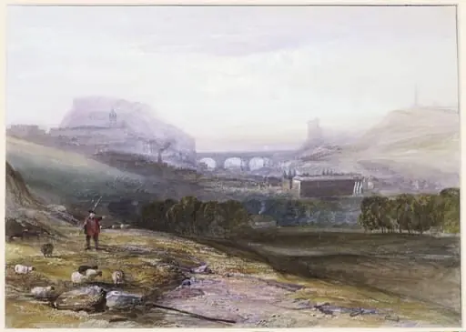 Edinburgh, from near St. Anthony's Chapel on the north-west shoulder of Arthur's Seat